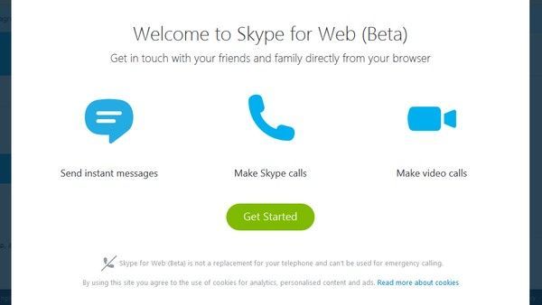    Skype for Web  